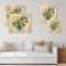 Designart - Tropical Green Leaves In Summer Times III - Tropical Print on Natural Pine Wood